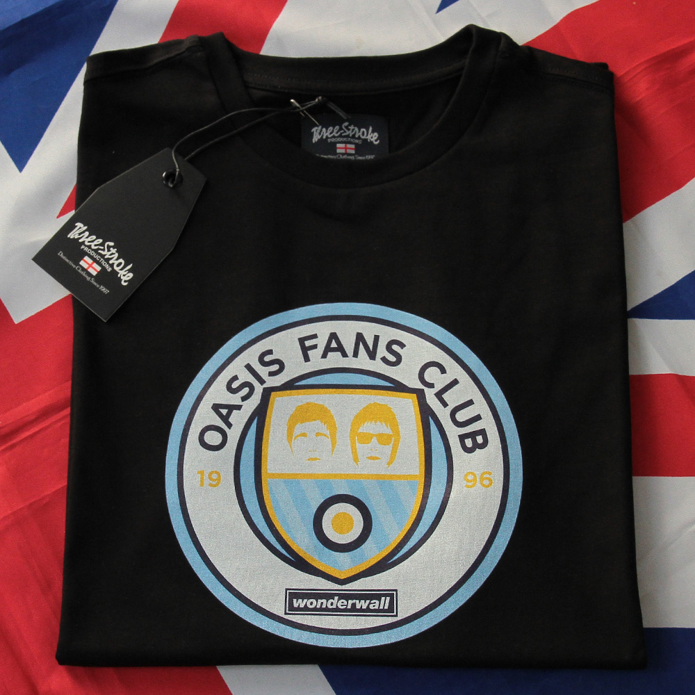 T-Shirt Three Stroke Oasis Fans Club logo [Black]