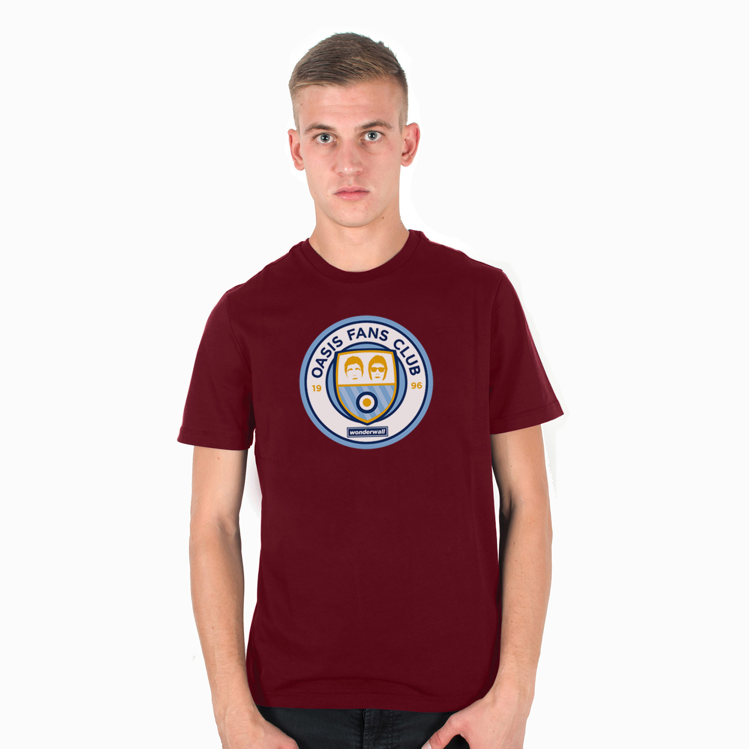 T-Shirt Three Stroke Oasis Fans Club logo [Burgundy]