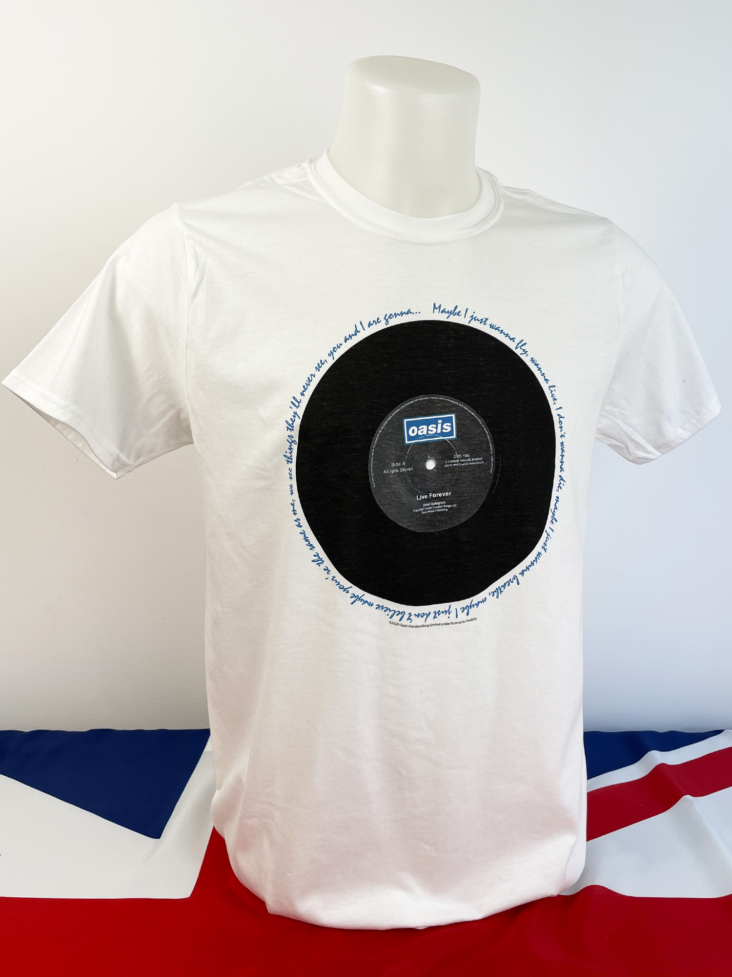 T-Shirt Oasis Live Forever Single [White] – Oasis Fans Club