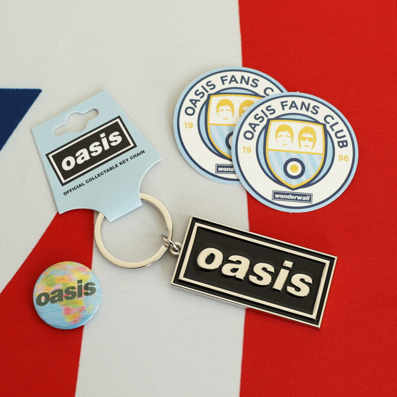Oasis Decca logo Enamel Metal Keychain [Black] - Image 4