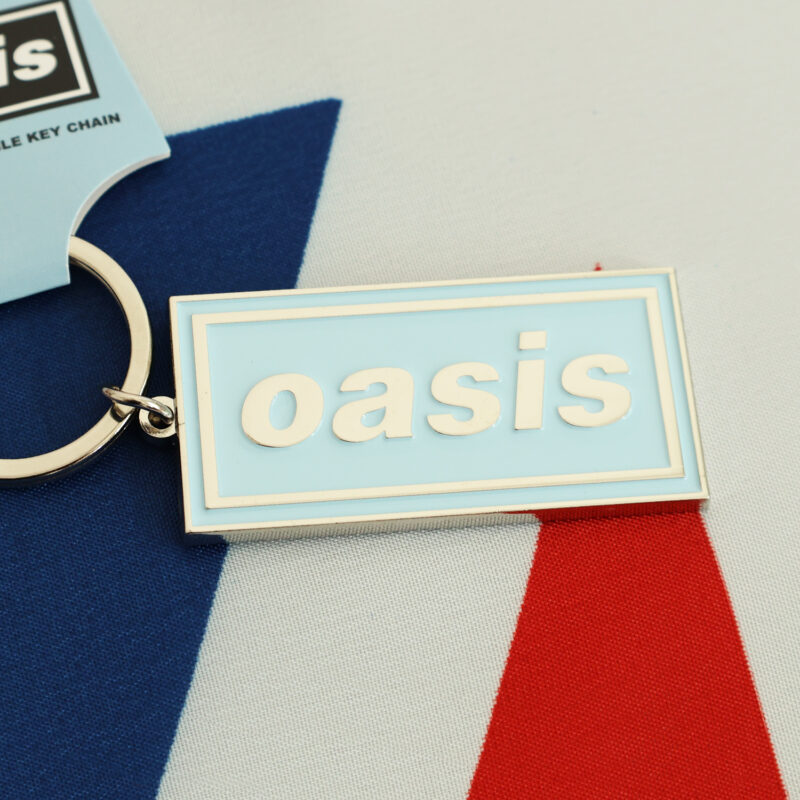Oasis Decca logo Enamel Metal Keychain [Sky Blue]