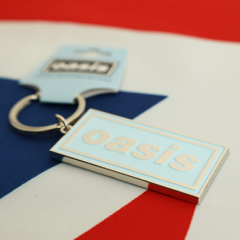Oasis Decca logo Enamel Metal Keychain [Sky Blue] - Image 3