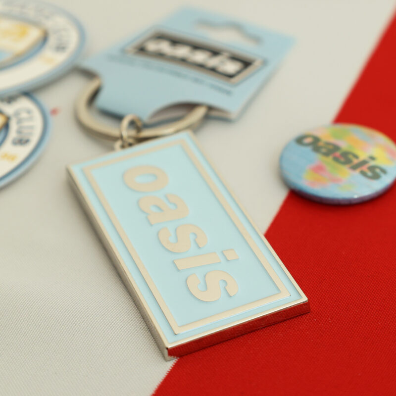 Oasis Decca logo Enamel Metal Keychain [Sky Blue] - Image 2